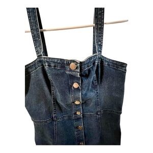 Denim Button-Down Dress